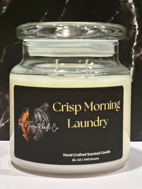 Crisp Morning Laundry 16 oz Scented Candle