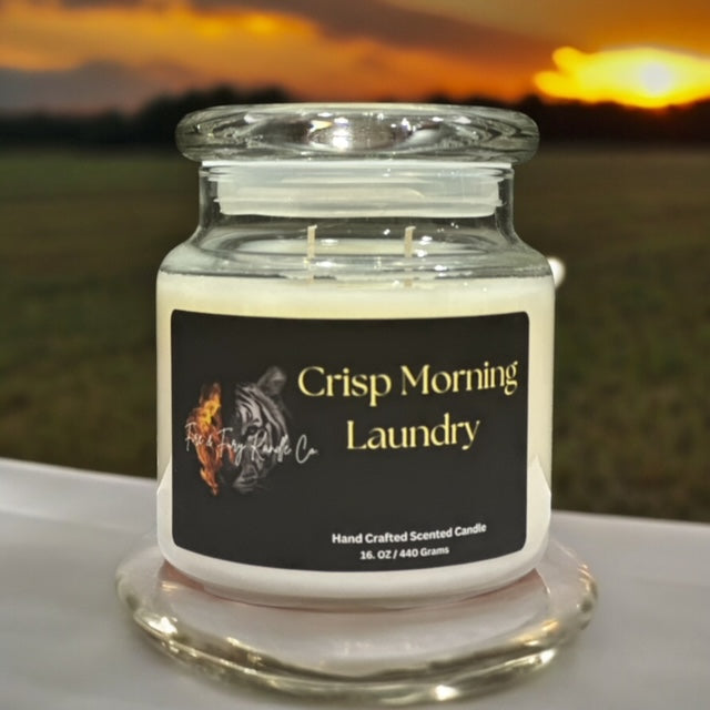 Crisp Morning Laundry 16 oz Scented Candle